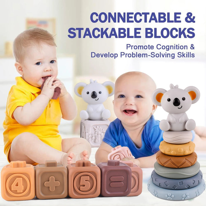 Baby Silicone Building Blocks